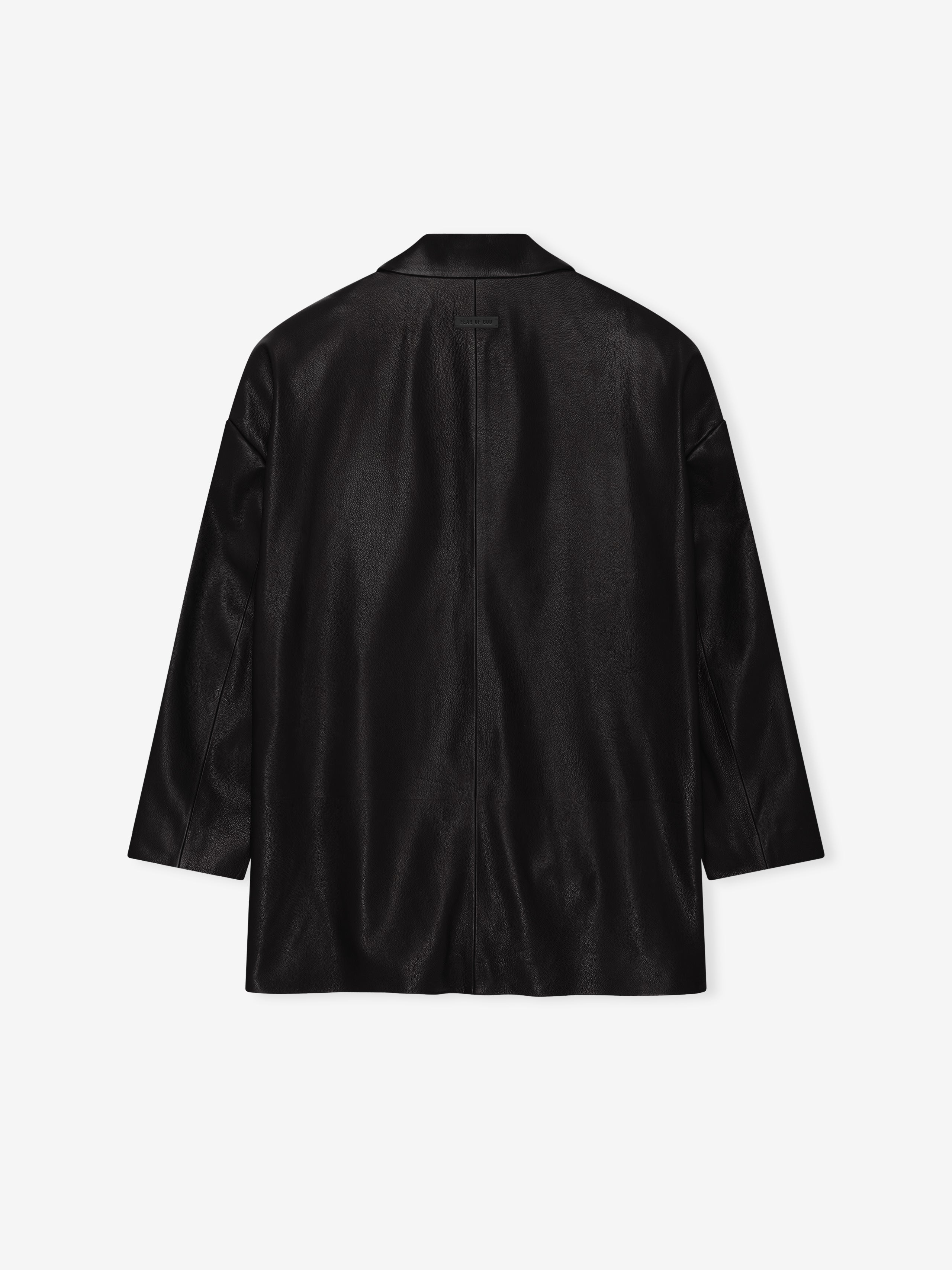 Leather Relaxed Blazer